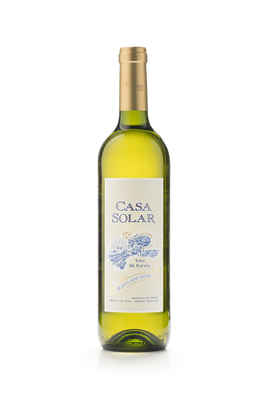 Вино Каcа Солар, белое, полусладкое, 0.75л